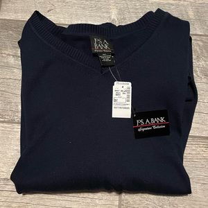 NWT 2XLT Jos. A. Bank Cotton V-Neck Sweater